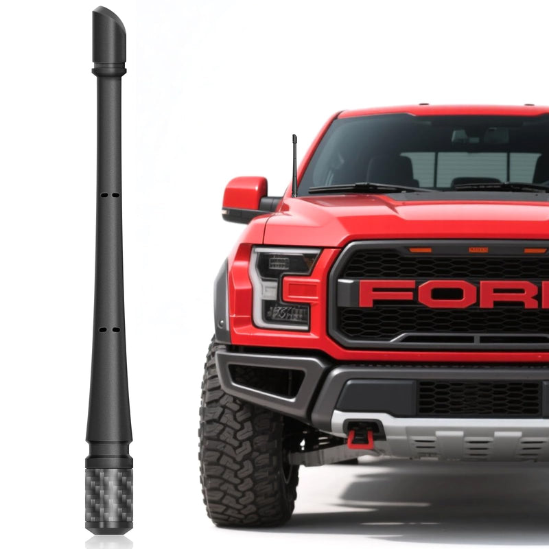 [AUSTRALIA] - 7 Inches Short Antenna for Ford F150 2009-2025 & Bronco 2021-2025, Rubber Replacement Antenna, F150 Accessories, Internal Copper Coil for Enhanced AM/FM Reception & Car Wash Proof, Easy Installation 
