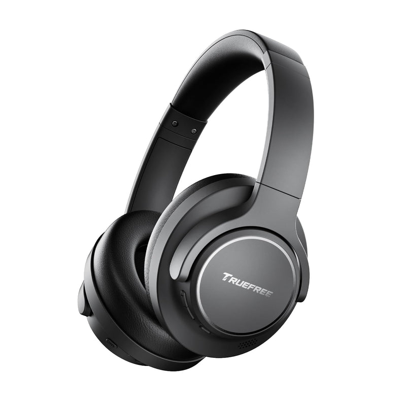 truefree HF10, Hybrid Active Noise Cancelling Foldable Headphones | Wireless Over Ear Bluetooth 6.0 ANC Headset, 125 Hours Playtime, Spatial Audio, Deep Bass, App Custom EQ, Dual Connection