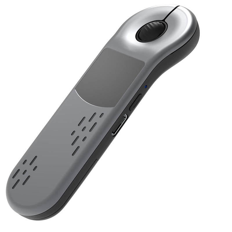 Air Mouse Bluetooth Rechargeable Presenter with Touchpad, Remote Control for PowerPoint/Keynote/TikTok/Camera/Kindle App, Applicable for PC/iOS/Android (Silver) Silver