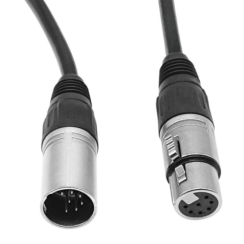 7 Pin XLR Cable, Microphone Cable 7 Pin XLR Male to Female Connector for Microphone and Audio Interface (16.4ft/5 Meter) 16.4ft/5 Meter