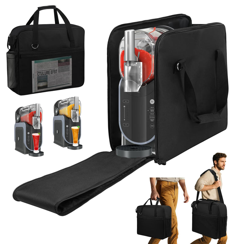 Ninja Slushie Machine Carrying Bag for FS301 & FS300 - Portable Travel Storage Case with Side Opening, Thick Padded Protection Cover for Ninja Slushie, Ninja Slushie Machine Accessories