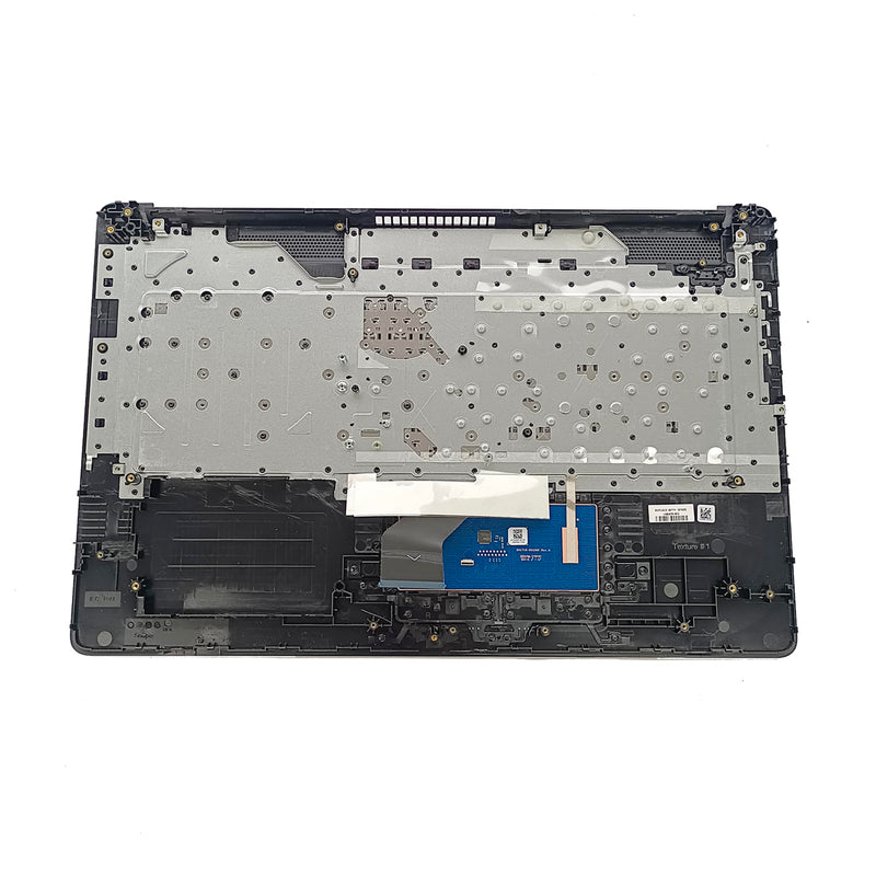 Replacement for HP Pavilion 17-BY 17-CA 17T-BY100 17T-BY200 17Z-CA100 Laptop Upper Case Palmrest Non-Backlit Keyboard Touchpad Assembly Part 17.3" L48409-001 6070B1546701 Top Cover Black