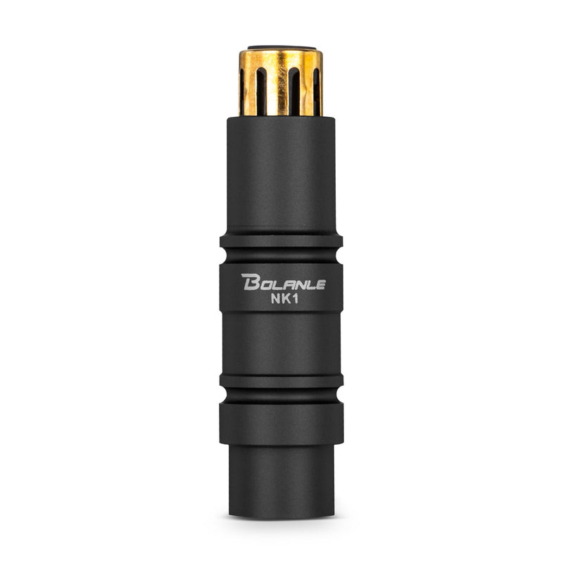 [AUSTRALIA] - Bolanle Microphone Preamps 28dB Gain XLR Male to Female Adapter with Gold-Plated Connectors, 48V Phantom Power for SM7B/SM58 Mics, Mixer, Sound Card (Black) BLACK 