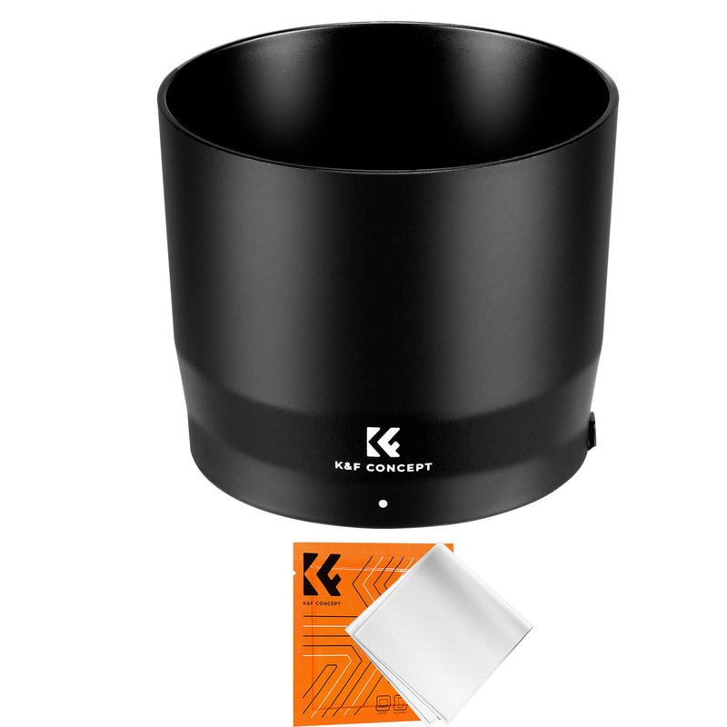 [AUSTRALIA] - K&F CONCEPT Lens Hood Replace of ET-74B Hood Compatible with Canon RF 100-400mm f/5.6-8 is USM, EF 70-300mm f/4-5.6 is II USM, Reversible Snap on Camera Lens Shade Fits 67mm Filters and Lens Cap 