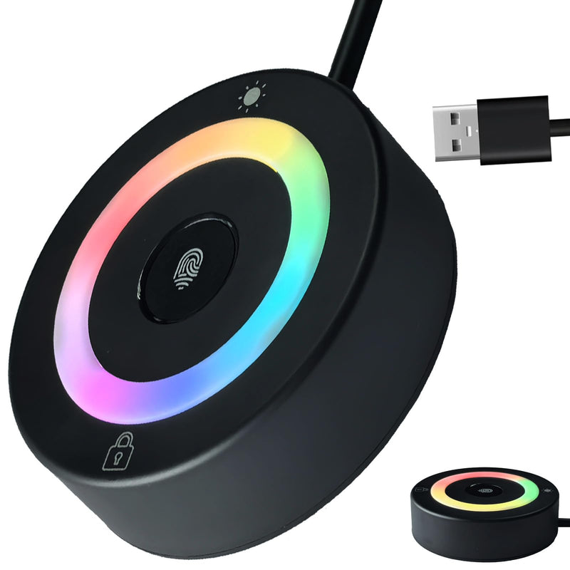 [AUSTRALIA] - USB Fingerprint Reader for PC & Laptop, Windows Hello Biometric Scanner with 360° Touch, Fast Login <1s, Portable Security Key for Windows 10/11 