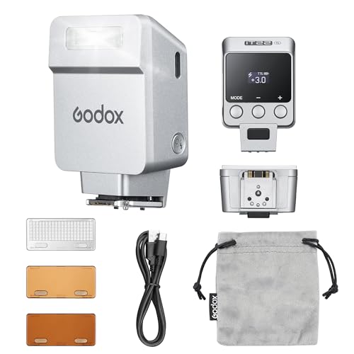 GODOX iT22 S IT22S mini Flash, TTL Wireless Camera Flash for Sony Camera IT22 S (Silver)