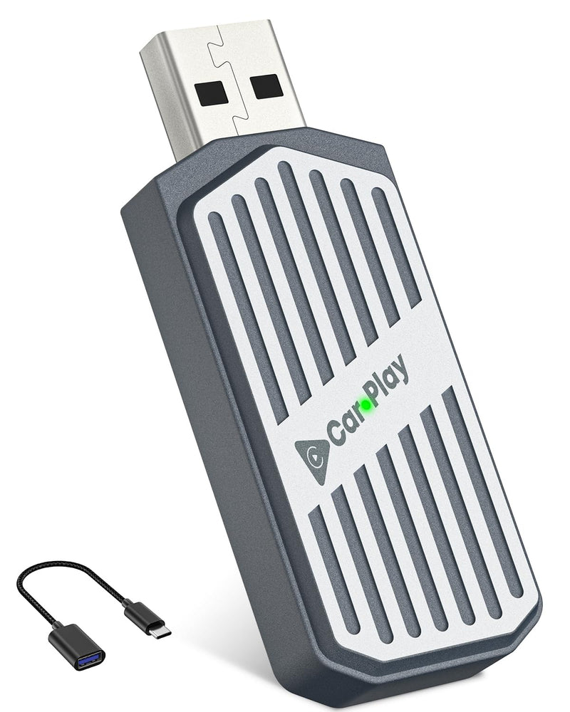 Wireless CarPlay Adapter 2026, 2-in-1 USB & USB-C CarPlay Dongle Wireless for iPhone & Android Auto, Convert Wired to Wireless, Bluetooth Auto-Connect in 5s, Plug & Play, No Latency, Fits 800+ Cars