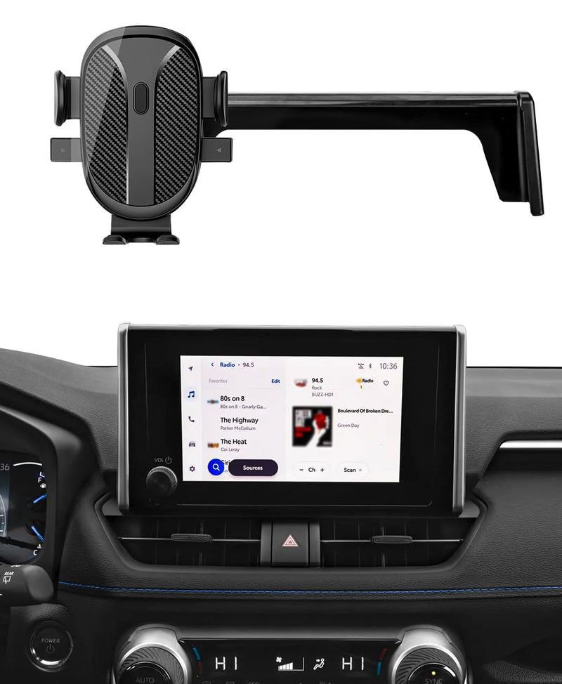 Car Phone Holder for Toyota RAV4 Accessories 2019 2020 2021 2022 2023 2024 2025 Cell Phone Mount for RAV4 LE/SE/XLE/XLE Premium/Adventure(with 7/8-inch Screen only) For Toyota Rav4 2019-2025 (7/8-inch Screen)