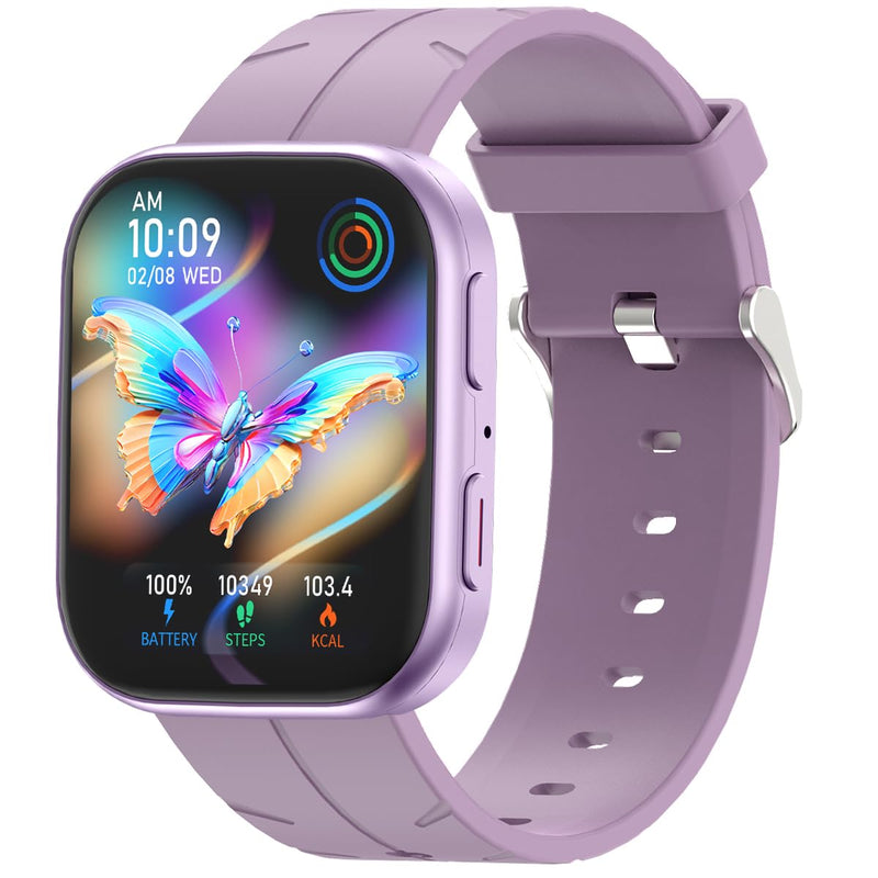 MorePro Fitness Tracker with 24/7 Heart Rate & Blood Pressure Monitor, Smart Watch with Blood Oxy-gen, Sleep Tracking, Fitness Watch 120+ Sports Modes, Answer/Make Calls for Men and Women Orchid Purple