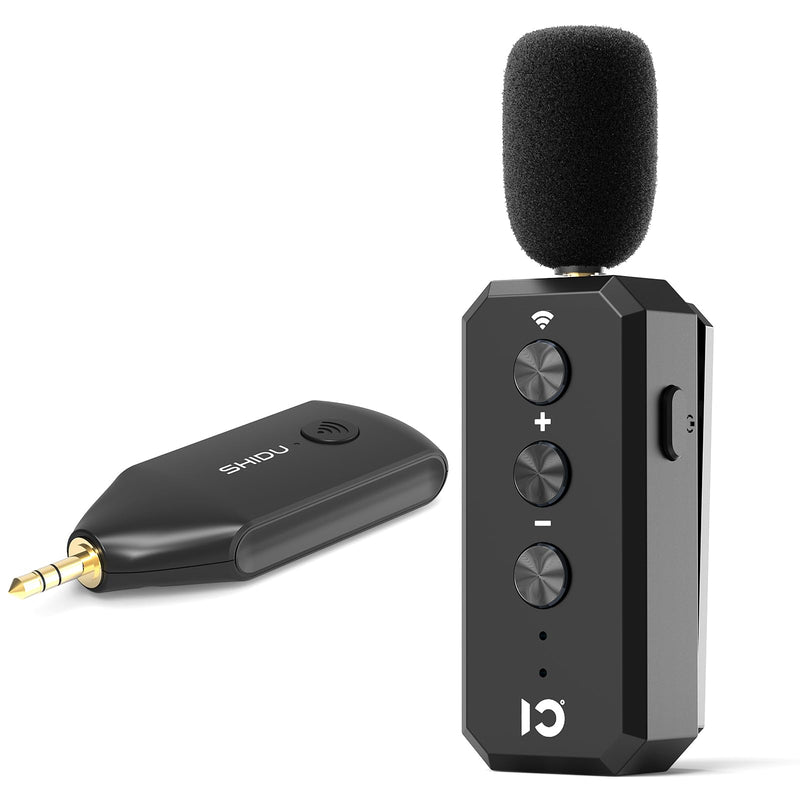 SHIDU Wireless Microphone Headset 2.4G Wireless lavalier Mics System with 3.5MM Plug for Voice Amplifier, Speakers, PA System Teacher, Tour Guides, Fitness Instructor