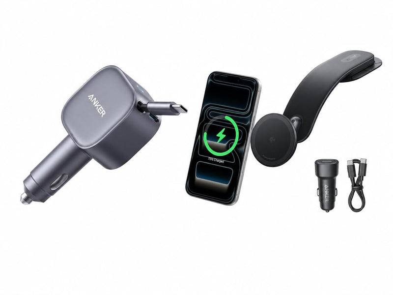 Anker Retractable USB-C Car Charger Nano Magnetic Wireless Car Charger