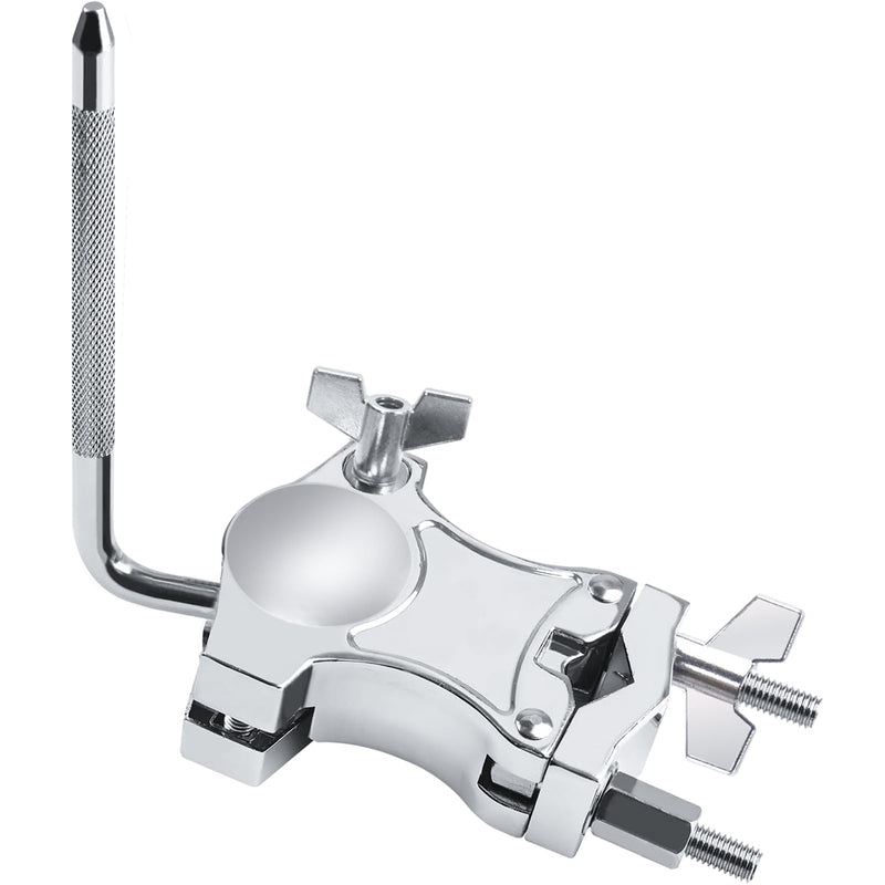 [AUSTRALIA] - L-Rod Cowbells Cymbal Clamp, Heavy-Duty Cowbell Mount Percussion Holder Extension Arm Clip, 360°Rotation Universal Mount for Cowbells, Jam Blocks & Handheld Percussion Instrument Accessories L-Rod Clamp 