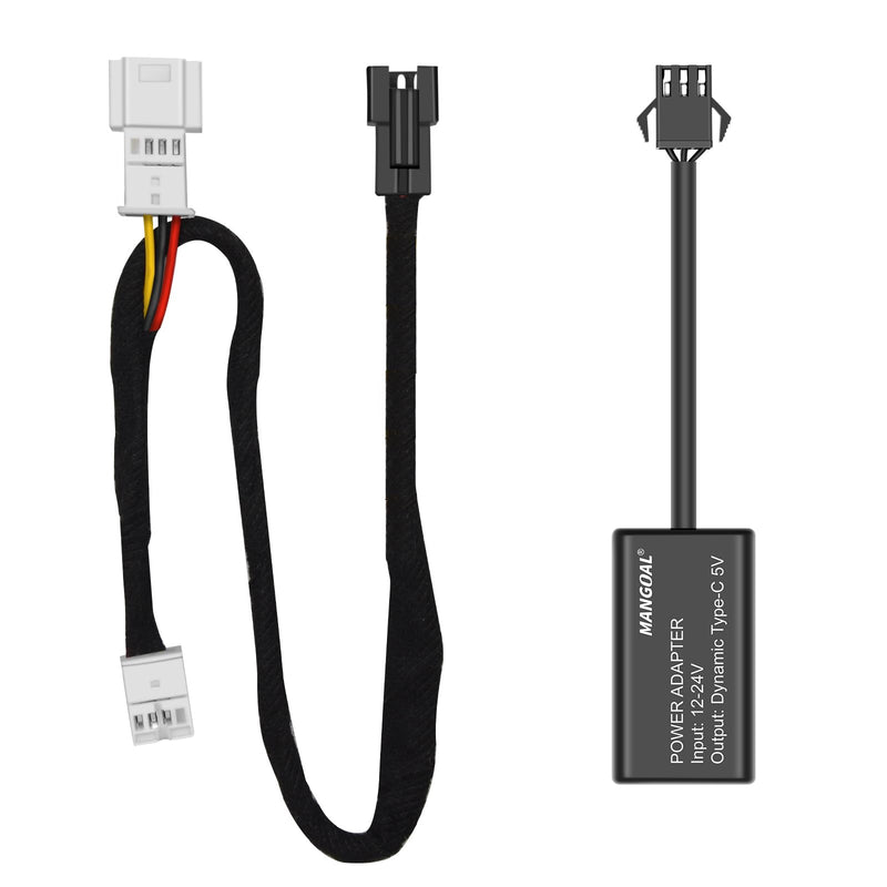 [AUSTRALIA] - mangoal Dash Cam Power Adapter for Mercedes Benz with 4-Pin Rain Sensor – Hidden Cable Kit for GPS Radar Mirror Camera, Plug & Play Fits All Mercedes Benz Models with 4-Pin Rain Sensor Port 