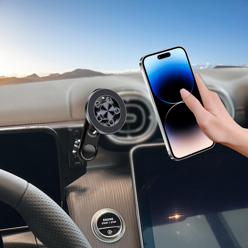 Car Phone Holder for 2023-2025 Mercedes Benz GLC /2022-2025 Mercedes Benz C-Class Accessories 12.3-inch Screen，Car Mount，[Strongest Magnets] 360° Rotation，Compatible for All Cell Phones for 23-25 GLC & 22-25 C-Class(12.3-Inch only)