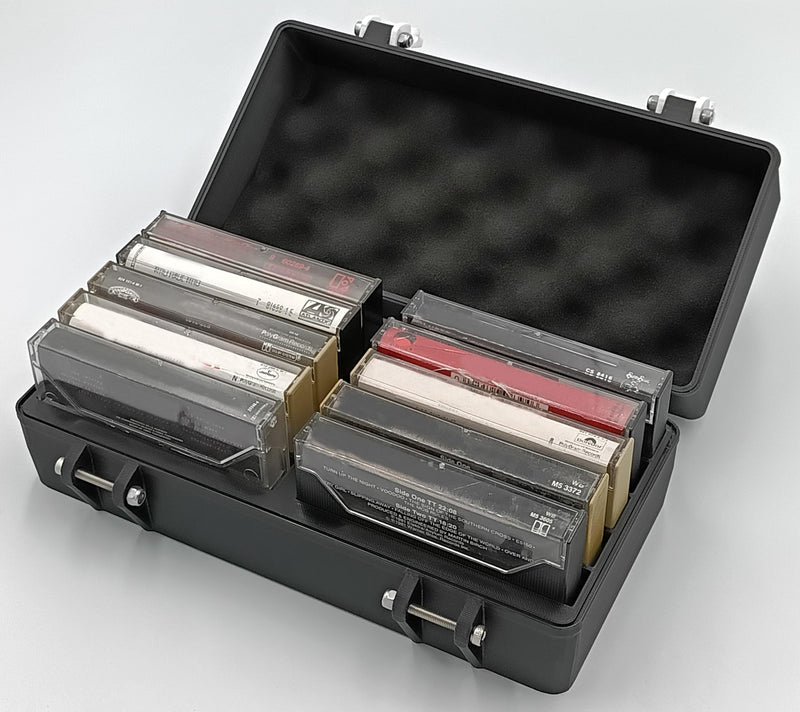 [AUSTRALIA] - Rugged Protective Carrying Case for Cassettes - Holds 10 Tapes 