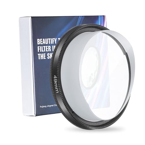 PATIKIL 49mm Camera Blur Filter, Ghost Center Field Motion Super Speed Blur Filter Ghost Cinematic Effect Double Sided Effect Photography Prism for Photo Video Camera DSLR, Black