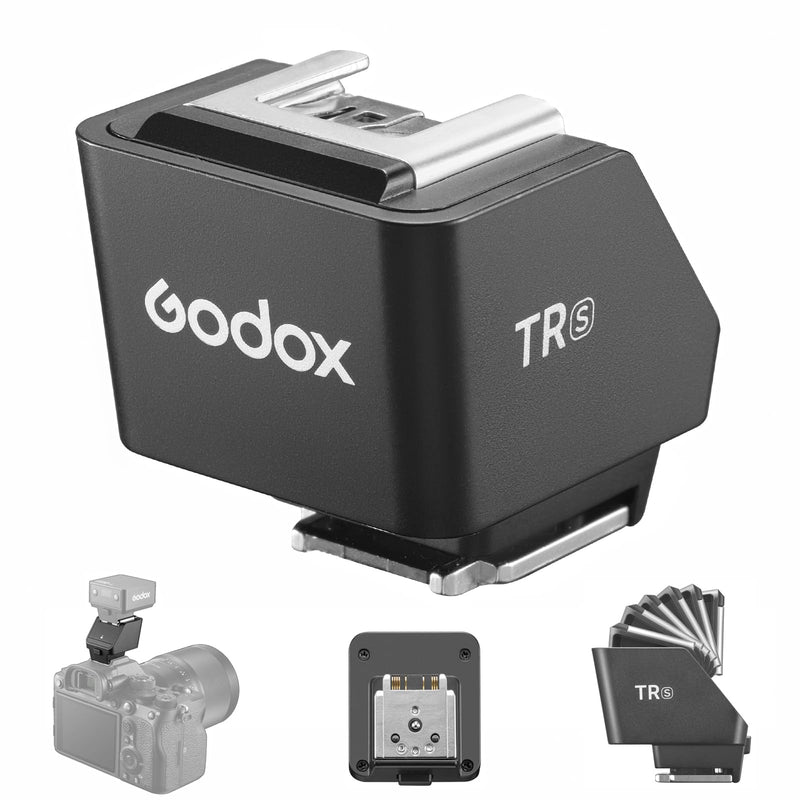 [AUSTRALIA] - Godox TR-S TTL Hot Shoe Riser for Sony Camera, Hot Shoe Extender for Godox iT30Pro-S iT20-S iT22-S iM30 iM20 iM22 Mini Flash, 0-90° Tilt Adjustment, Raises 30mm Height, Reduce Lens Shadow 