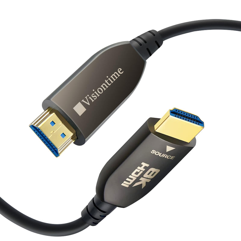 8K Fiber Optic HDMI Cable 65 FT, 48Gbps Ultra High Speed, 8K60Hz 4K120Hz 2K144Hz Dynamic HDR/eARC, HDCP 2.2&2.3/3D Compatible for PS5, X Box Series X, Desktop GPUs 30&40 Series (65 feet) 65 feet
