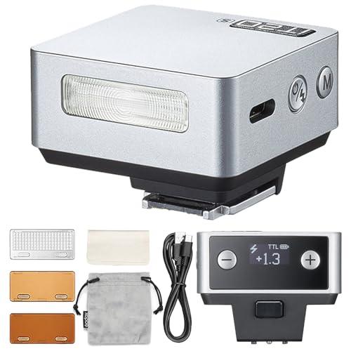 Godox iT20 iT20-S Flash for Sony, Mini TTL Flash with Intuitive Screen iT20-S for Sony (Silver)