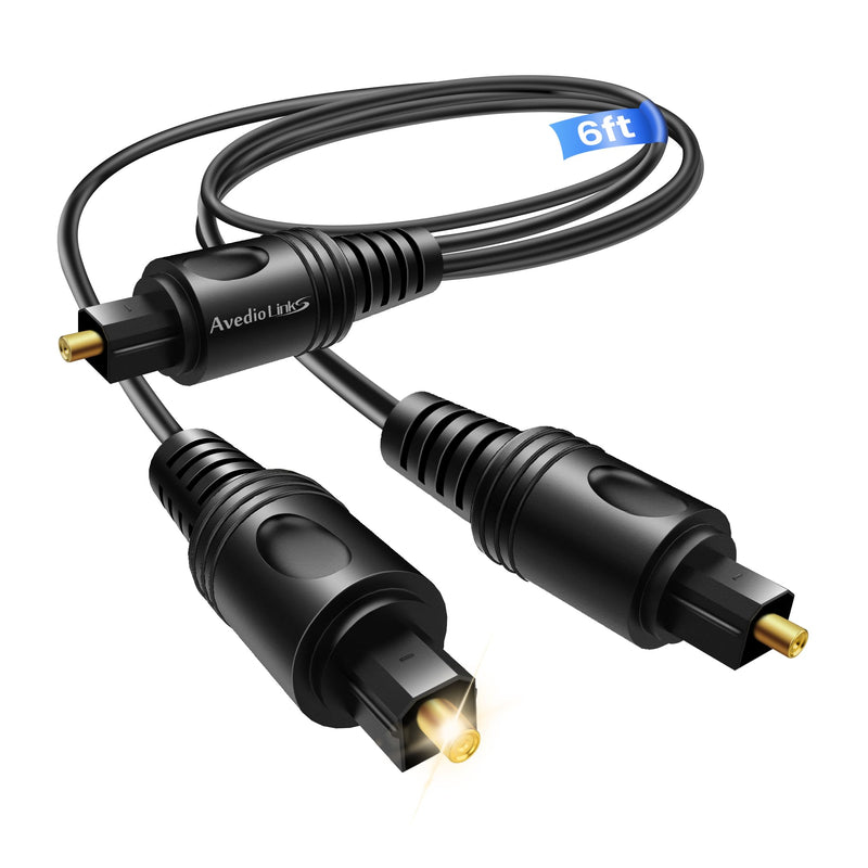 [AUSTRALIA] - avedio links Digital Audio Splitter 1 in 2 Out 6ft, Toslink Digital Fiber Optic Audio Splitter 1 Male Input 2 Male Output (for Home Theatre, Xbox, PS3/PS4) 1 Male 2 Male 6ft 