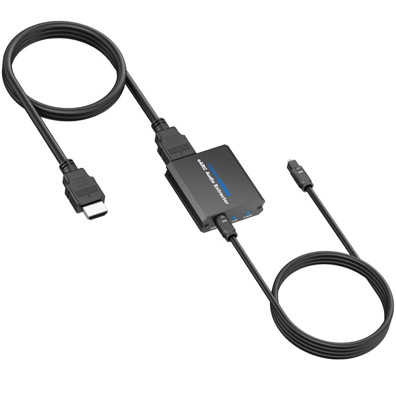 [AUSTRALIA] - CAMWAY 192KHz eARC/ARC Audio Extractor - Used with HDTV ARC/eARC Ports to Optical Soundbar/Amp,Professional ARC to Optical Audio Adapter, Dolby DTS 5.1 Surround Sound & 2.0 CH Stereo, Easy to Setup 8.3 x 5.2 x 3.8 cm eARC/ARC to Optical Toslink SPDIF 