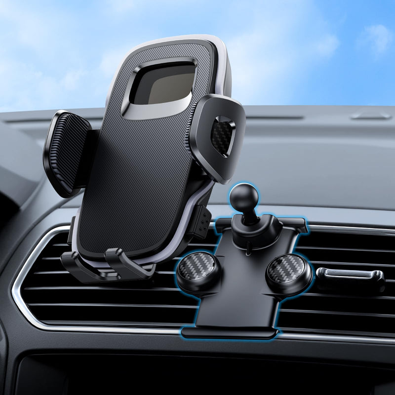 ELOHEI Custom Fit Phone Holder for Ford Explorer with Custom Base | Specifically Design Car Phone Mount for Explorer 2015 2016 2017 2018 2019 Car Accessories (HE05) HE05