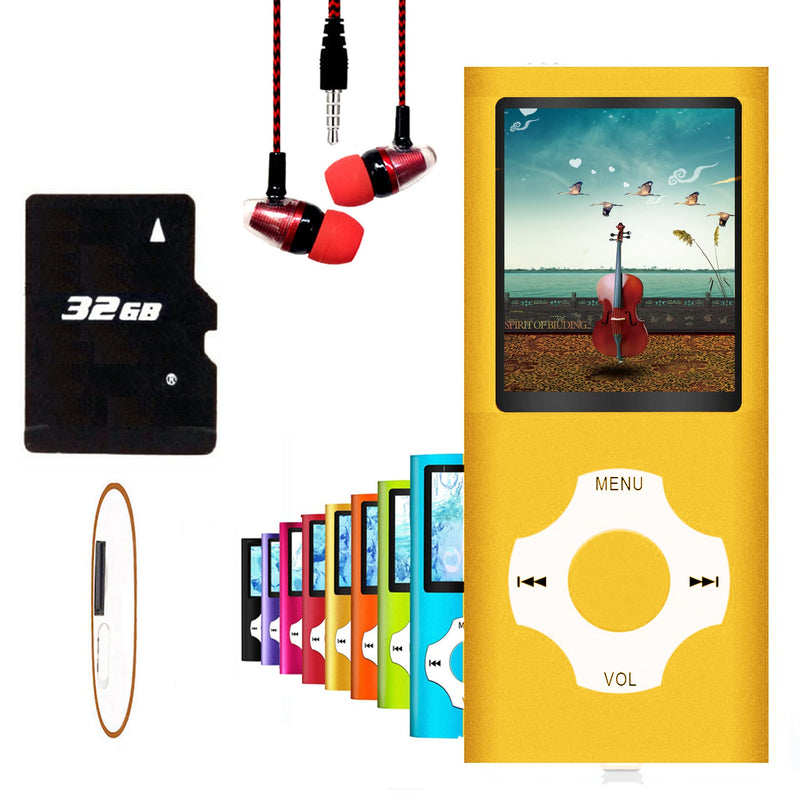 [AUSTRALIA] - MP3 Player, Hotechs MP3 Music Player with 32GB Memory SD Card Slim Classic Digital LCD 1.82'' Screen MINI USB Port with FM Radio, Voice Record 