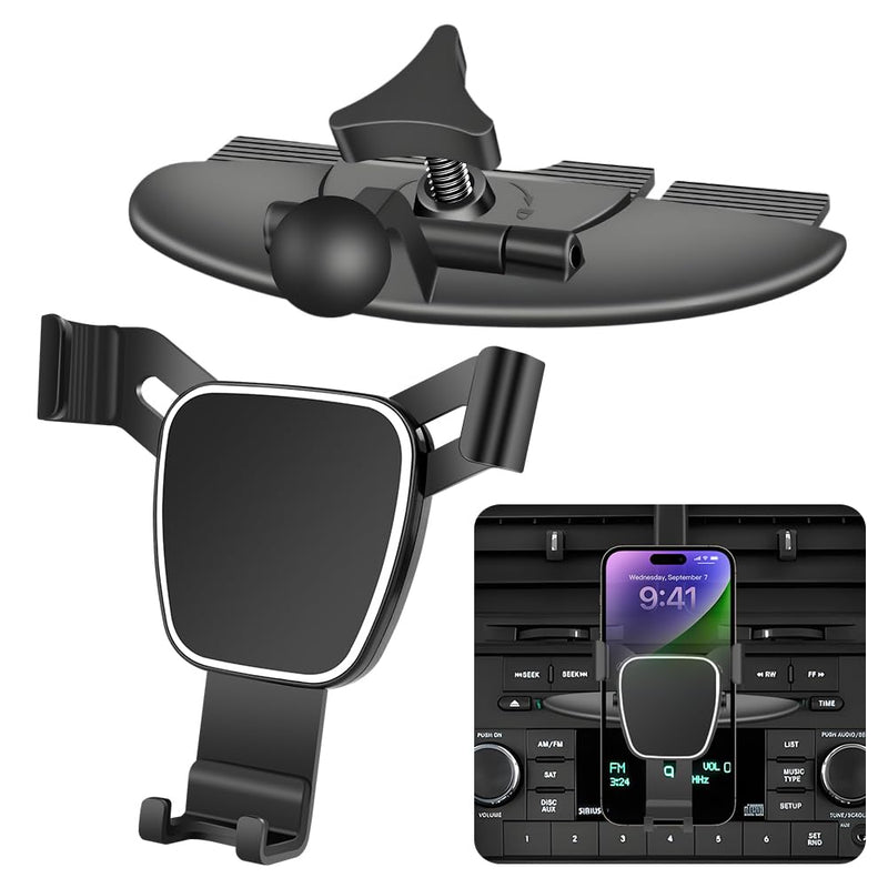 Car Phone Mount Holder For Dodge Grand Caravan 2001-2016，Caliber 2007-2012 Auto Accessories Navigation Bracket Interior CD Slot Mount Mobile Cell Phone case【Not Fit Dashboard Without CD Player】