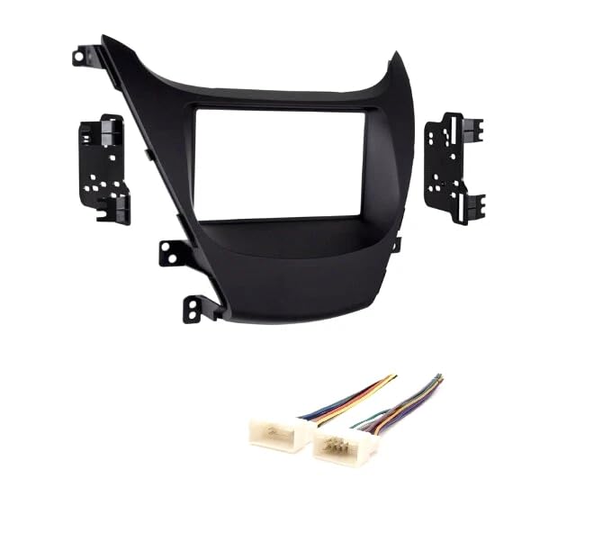Double Din Car Stereo Radio Dash Mount Install Kit Combo -Made for 2014 2015 2016 Hyundai Elantra