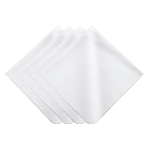 PATIKIL 4Pcs Soft Eyeglass Cloths, 15.8 x 15.8 Electronics Microfiber Cleaning Cloths Eyeglass Cleaning Fabric for Lens Wipes Glasses Cleaner Jewelry LCD Screens Cameras, White