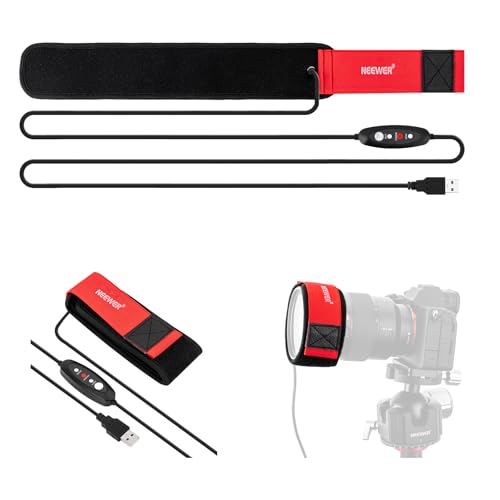 NEEWER 20"/500mm USB Lens Heater Warmer with 3 Temperature Settings, Dew Heater Strip Prevents Dew Fog Condensation for DSLR Mirrorless Camera Telescope Binocular Astrophotography, HW-20B 500mm