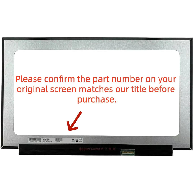 15.6" Screen Replacement for N156HRA-EA1 Rev.C1 / NV156FHM-NX5 IPS LCD Display FHD 1920x1080 40 Pin 144Hz