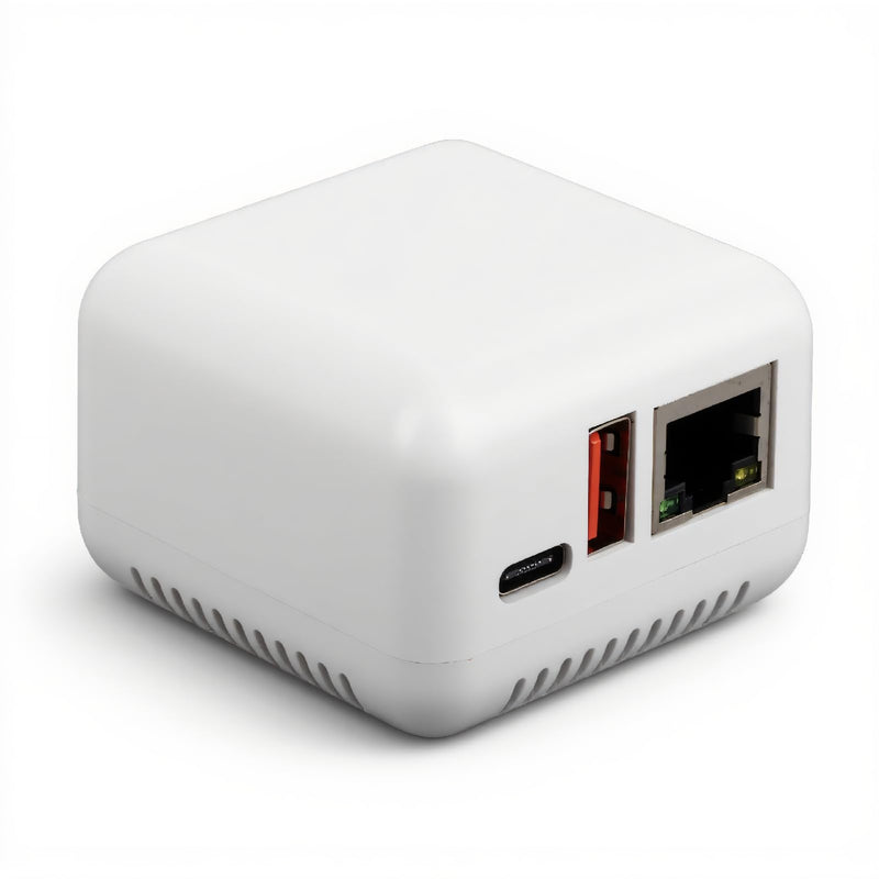 USB 2.0 Network Print Server Wireless Print Server for USB Printer LAN Print Share Server Wireless Printer Server Adapter with Type C Power Supply and Print Servers US Plug