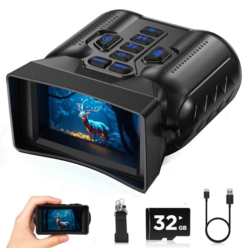 4K Night Vision Goggles for Adult,1000FT View Range Night Vision Binoculars