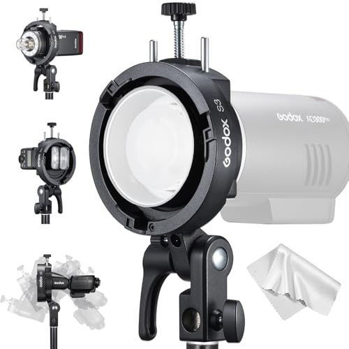 Godox S3 Speedlite Bracket Bowens Mount Holder 𝗦𝟮 𝗨𝗽𝗴𝗿𝗮𝗱𝗲