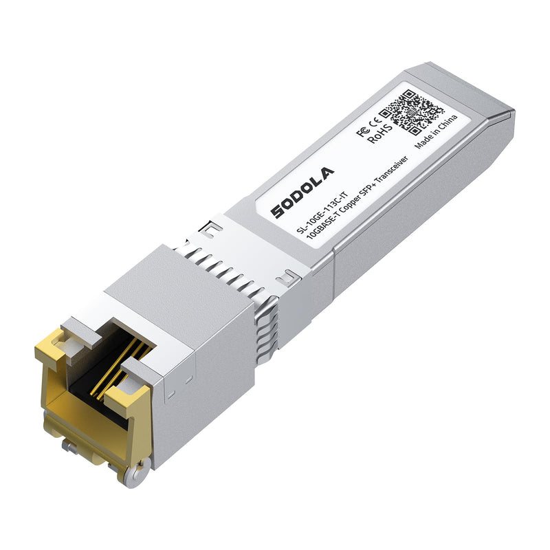 SODOLA 10GBase-T SFP+ to RJ-45 Transceiver,Programmed for Intel | with Marvel Chip，10Gbe SFP+ Copper Ethernet CAT6a Module, up to 30m, for Intel, Ubiquiti UniFi, Fortinet, TP-Link and More 10Gbase-T-Intel