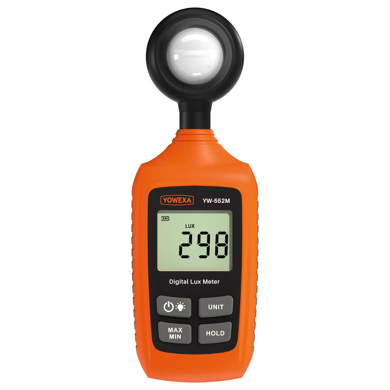[AUSTRALIA] - Digital Light Meter, 0-200,000 Lux (0-20,000 Foot Candles), Backlight, Max/Min, Data Hold, Lux/Fc Unit Switch, for Plants, Office, Indoor Lighting, and More 