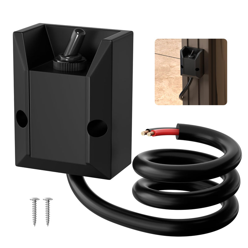 [AUSTRALIA] - Toggle Switch 12V SPST 2 Pin Waterproof Marine Toggle Switch Panel with 2FT Pre-Wired 12 Volt On Off Switch 30A Heavy Duty with Boot Cover for Automotive Boat Car Truck 