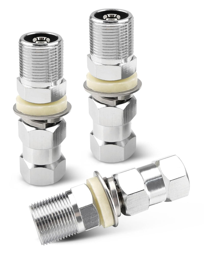 [AUSTRALIA] - 3 Pcs Universal Heavy Duty CB Antenna Stud Mount Adapter with SO-239 Stud Mount Fit for 3/8 x 24 Threads CB Radio Antennas Fit for Any Mounting Surface with 1/2" Hole 3 Pcs 