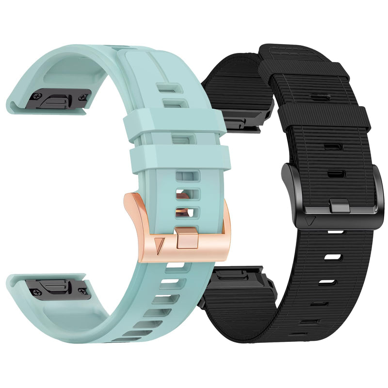 Watch Bands Compatible with Garmin Fenix 8 47mm/Fenix 7/7 pro/6/6 pro/5/5 plus/Tactix 8 AMOLED-47mm/Descent G2/G1 Solar/Epix Pro 47mm/Forerunner 965/955/945
