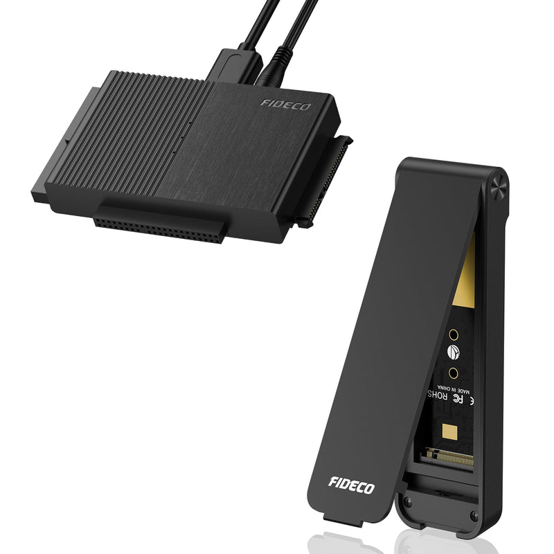 M.2 NVMe SSD Enclosure and USB 3.0 to SATA or IDE Adapter