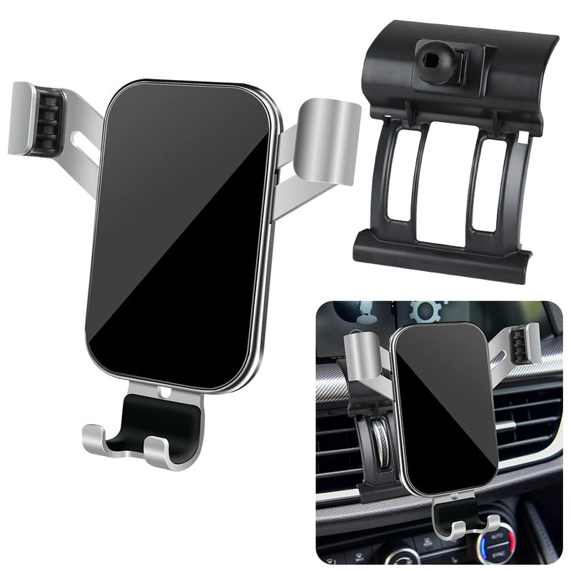 Car Phone Holder for Alfa Romeo Stelvio 2018 2019 2020 2021 2022 2023 2024 2025 2026 Auto Interior Accessories Best Cell Phones Mount Cellphone Mobile Cradle Charging Navigation Screen Stand for Alfa Romeo Stelvio 2018-2026