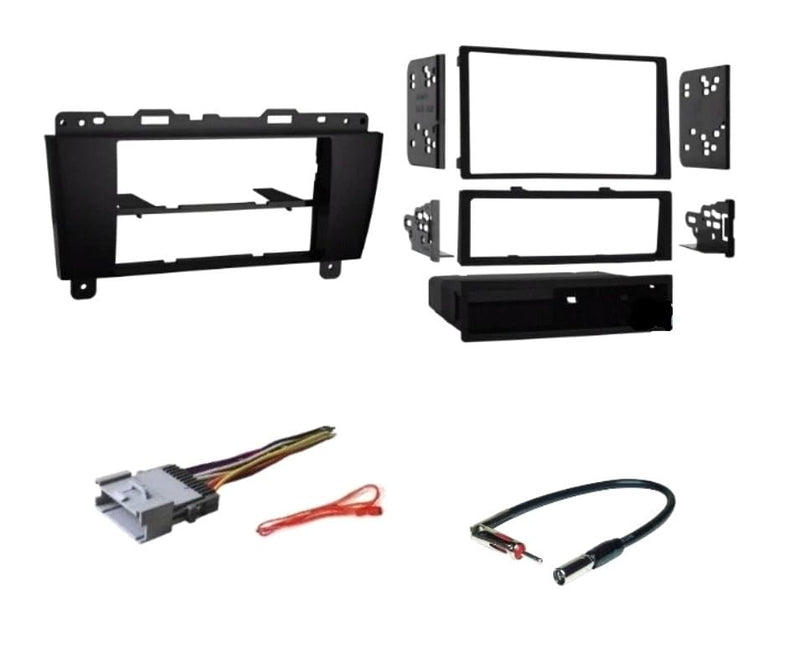 Double or Single Din Car Stereo Install Kit, Wire Harness, and AM/FM Radio Reception Antenna Adapter -Made for Buick: No Factory External Amp Vehicles Only: 2005-2009 Lacrosse
