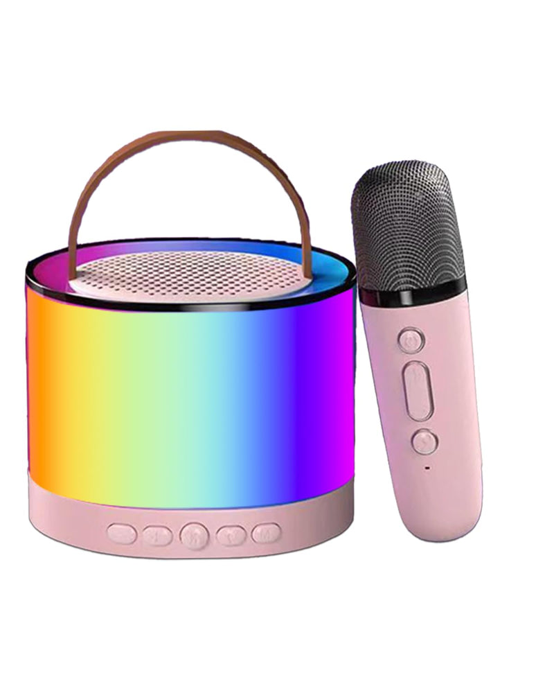 Omeyo Mini Karaoke Machine for Kids Adults, Portable APP Speaker with 2 Wireless Microphones,Toys Birthday Gifts for Girls Ages 4, 5, 6, 7, 8,9,10,11,12+ Family Home Party