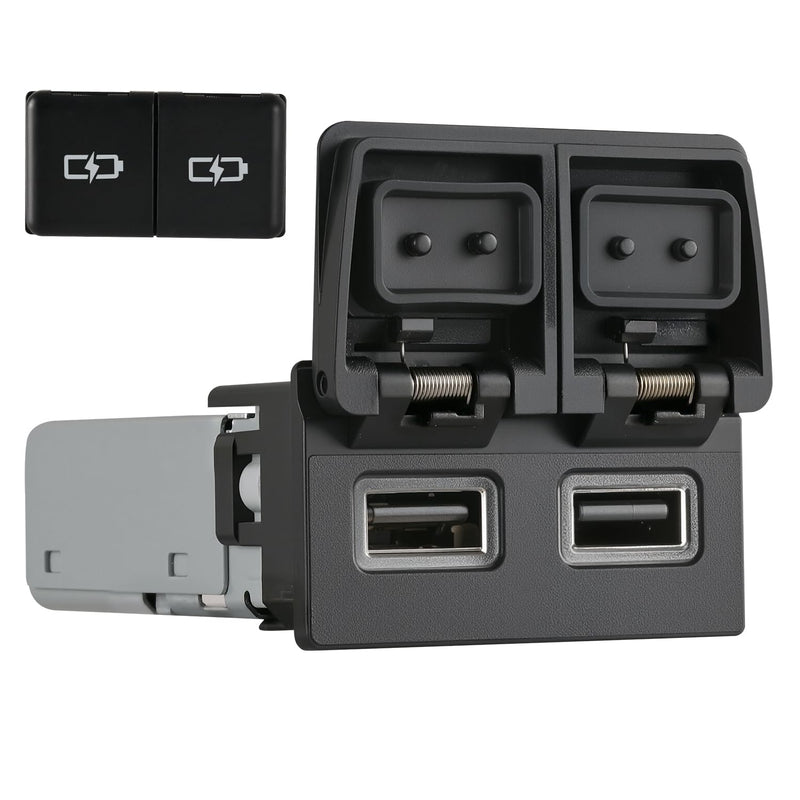 90W Car Charger USB c Dual Port Adapter Center Console Socket for Toyota Camry Fast Charging(Lid USB (45W)+USB (45W)) lid USB(45W)+USB (45W)