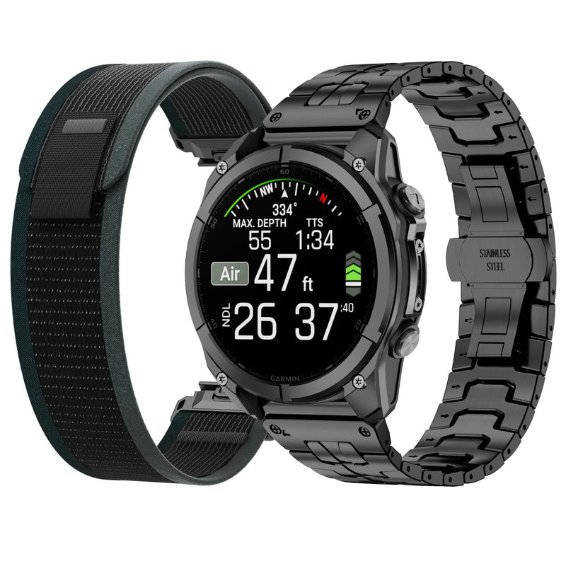 26mm Quickfit Watch Bands Compatible with Garmin Enduro 3 2/Fenix 8 51mm/Fenix 7X pro/7X/6X Pro/6X/5X Plus/5X/3 HR/Tactix 8 AMOLED-51mm/Descent Mk3i-51mm/Mk2i/Mk2/tactix 7 Pro