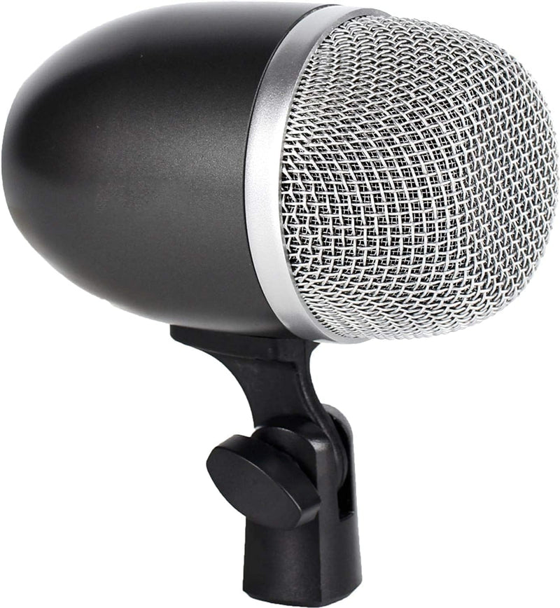 Bass Drum Microphone with Dynamic Pick Up Pattern, Tom Microphone Swivel Adjustable Kick Drum Mic with Durable Steel Mesh Grille Dynamic Instrument Mic