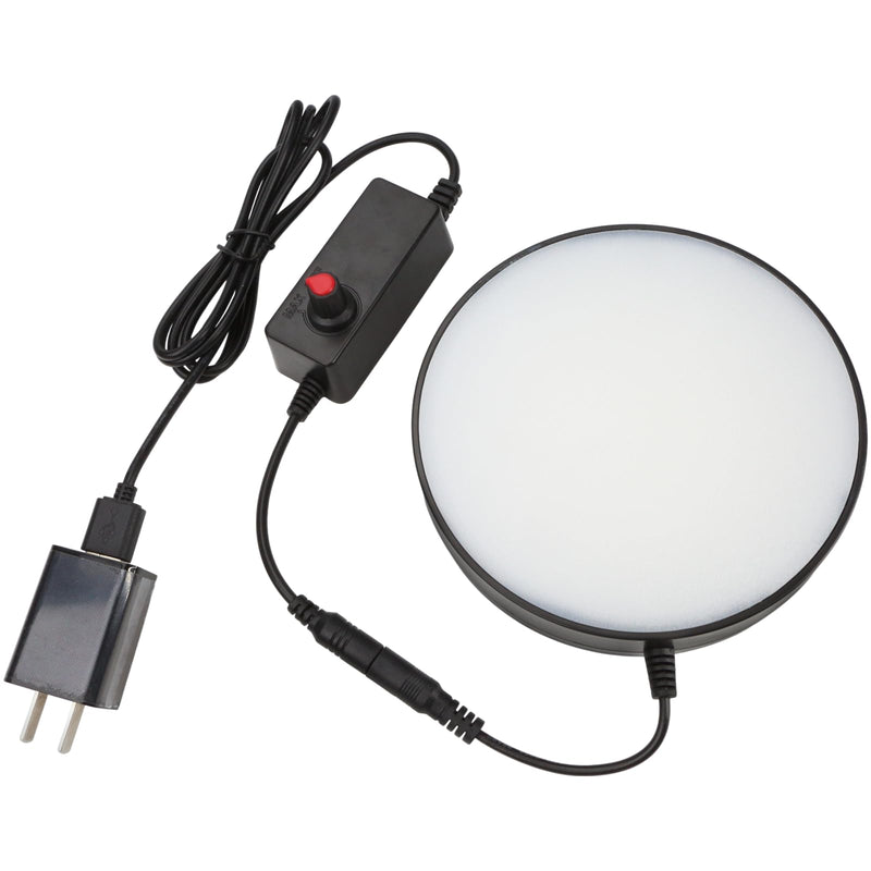 [AUSTRALIA] - Microscope LED Ring Light Illuminator – Adjustable Brightness White Light Source with Power Adapter, Replacement Accessory for Laboratory Stereo Microscopes (US Plug) 
