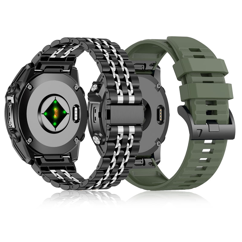 ZPJPPLX 22mm Watch Bands for Fenix 8 AMOLED 47mm E 7 6 Pro 5 plus,Quickfit Strap for quatix 6 7 8 epix Pro 47mm/Approach S62 S70/Forerunner 970 965 955 945 935/Descent G2 G1