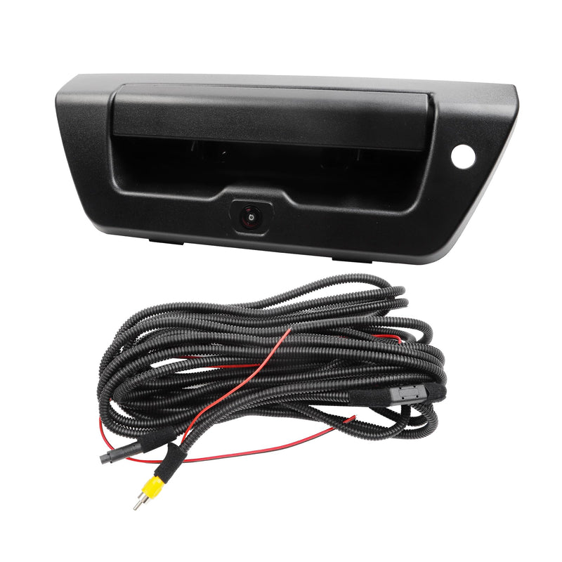Dasbecan Tailgate Handle Backup Camera Compatible with Ford F150 2015-2017 | With Liftgate Latch Handle with Reverse Parking Rearview Camera for F-150 Replace# FL3Z-9943400-BA Fl3z9943400aa